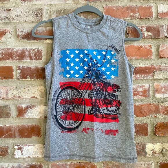 Harley Davidson Boys Muscle Shirt, Size L (10/12). - Picture 1 of 5